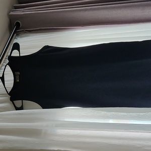 Ribbed Dress Black Sleeveless